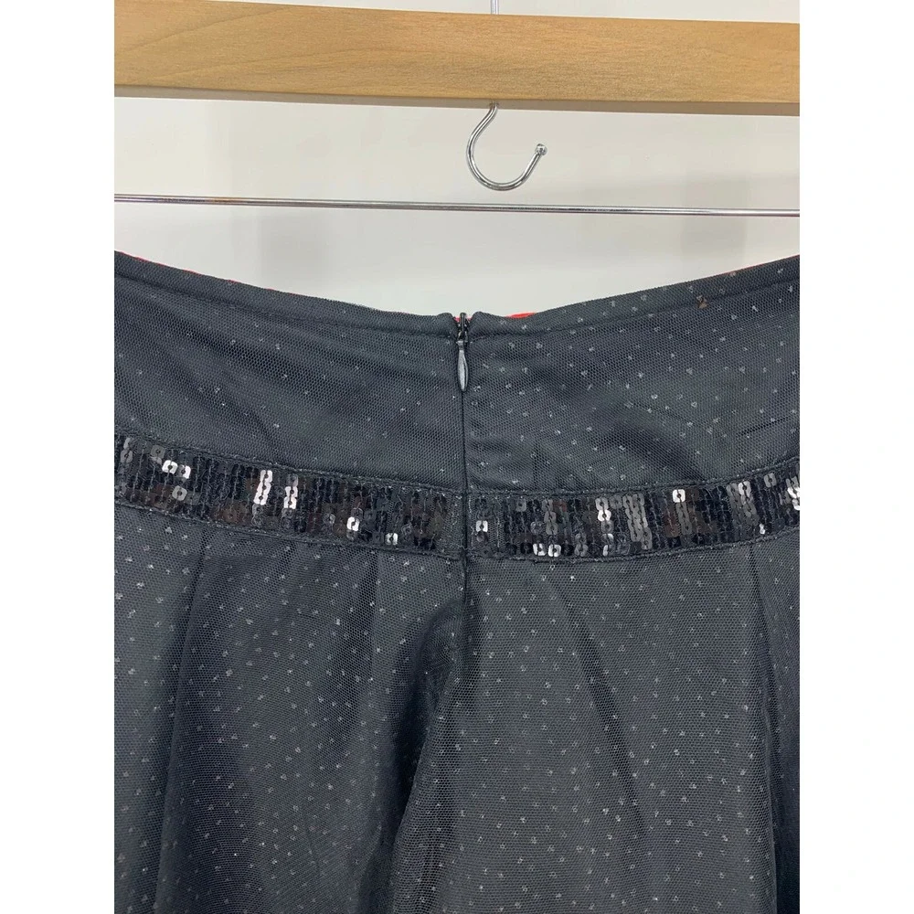 Limited Too Size 8 Layered Floral Sequin and Rhinestone Skirt